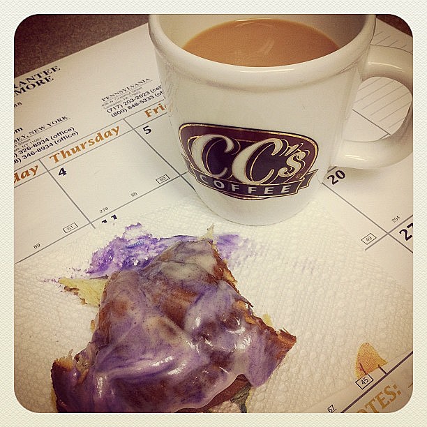 kingcake and coffee kingcake and coffee