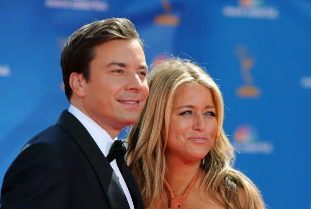 Jimmy Fallon and Nancy Juvonen