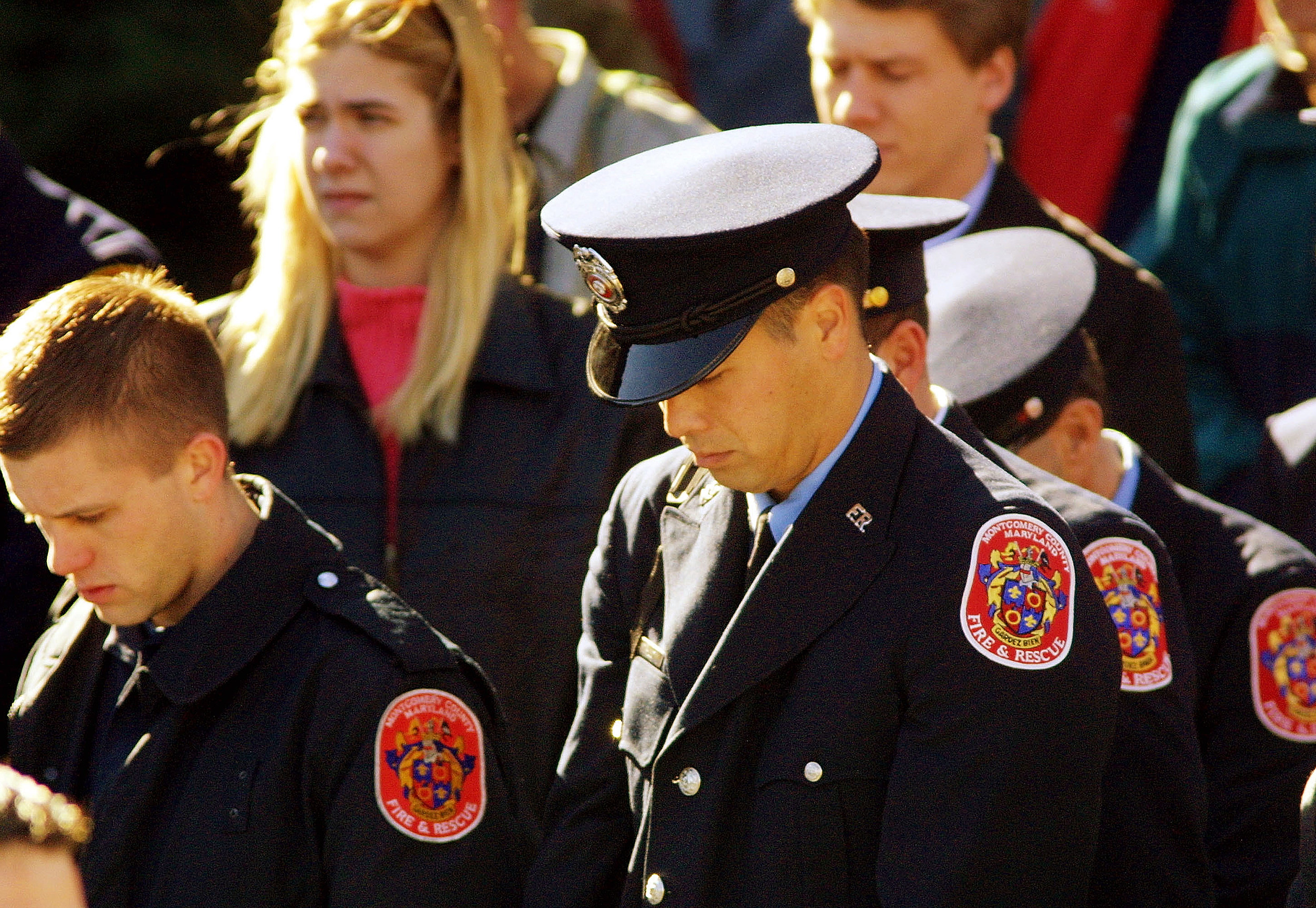 Bush Visits Fallen Firefighters Memorial