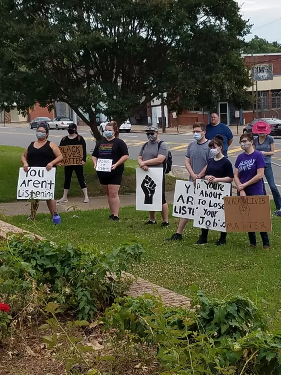 Peaceful Protest At Police Station Calls For Firing Of Officer